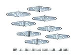 QCAA Light Strap Hinge, Steel, 2", Zinc Plated, 8