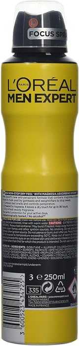 L’Oréal Paris Men Expert Invincible Sport Anti-Perspirant 96H 250ml Pack of 6 view 2
