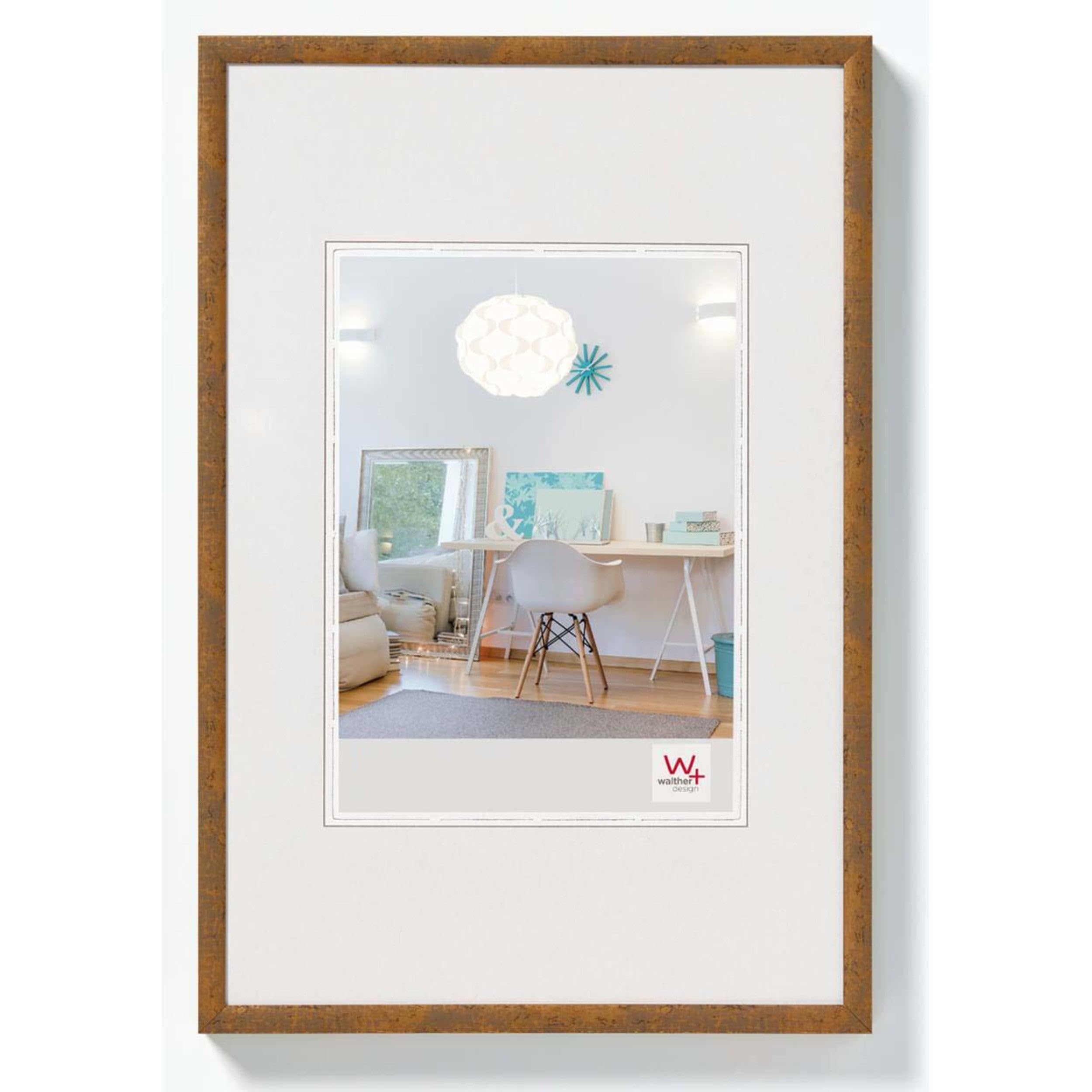 walther design Bilderrahmen taupe 40 x 50 cm New Lifestyle Kunststoffrahmen KV050X