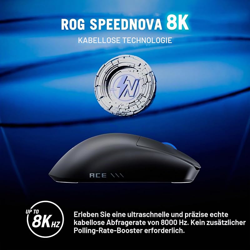 ROG Harpe II Ace Black Wireless Gaming Maus