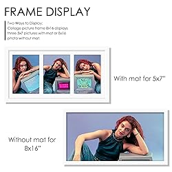 DUENPY 8x16 Collage Picture Frame, 5x7 Collage
