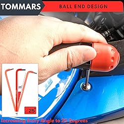 TOMMARS Hex Key Set Magnetic Ball End S2 Steel With