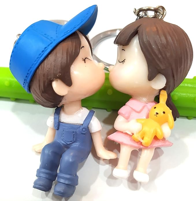 Avni Online Enterprises Trendy Romantic Cute Cartoon Lovers Couple Keychains For Girls Soft Toys For Girls Amazon In Toys Games