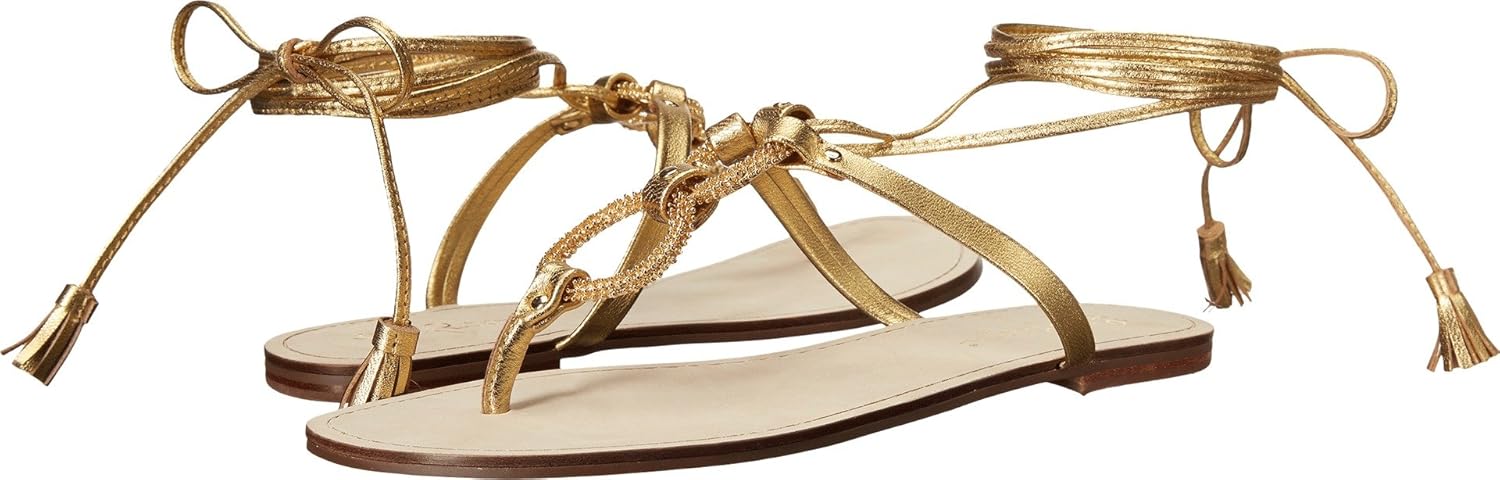 lilly pulitzer gold sandals
