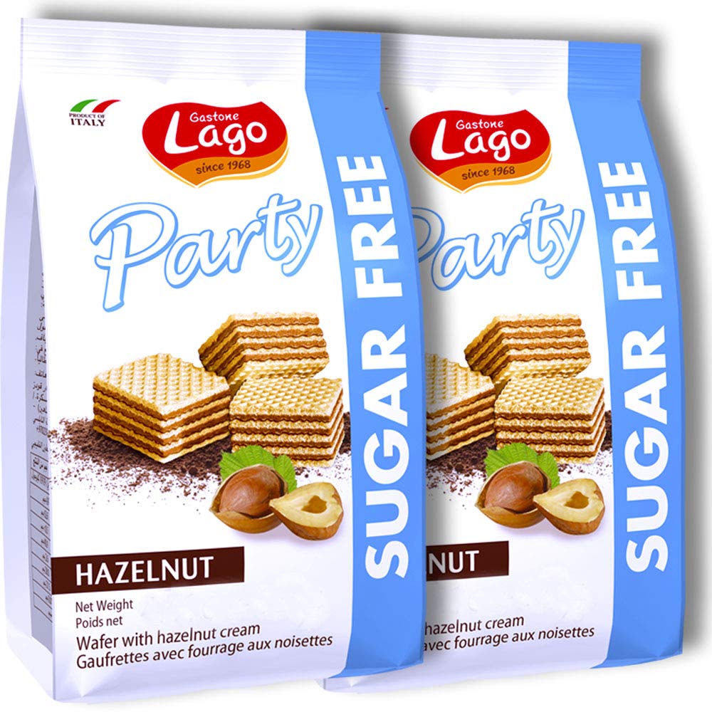 Gastone Lago Party Wafers Cookies 8 82 Oz 250g Hazelnut Sugar Free 2 Pack Amazon Com Grocery Gourmet Food