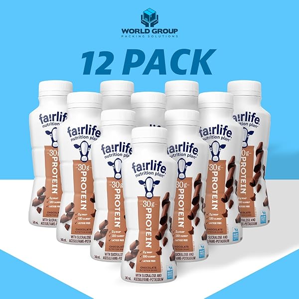 FAIRLIFE NUTRITION PLAN HIGH PROTEIN CHOCOLATE SHAKE, WORLD GROUP PACKING SOLUTIONS, 11.5 FL OZ (PACK OF 12)