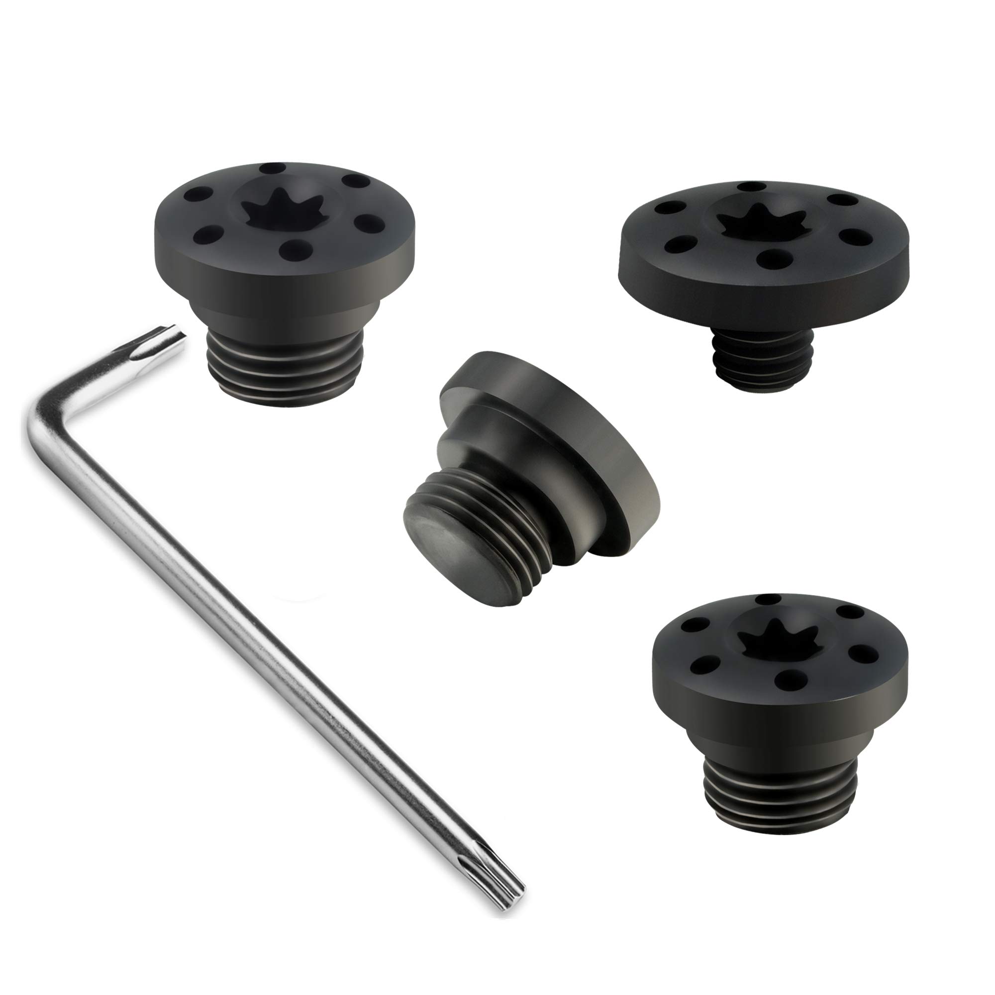 Screws for Taurus PT92 Grips, T10 Torx Key, 1 Thin Screw and 3 More Thicker Screws. Black