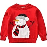 Kids Toddler Baby Girl Boy Knit Crewneck Sweater Cotton Pullover Sweatshirt Tops Warm Fall Winter Clothes