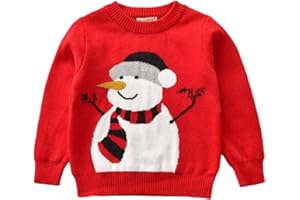 SALIUENTM Kids Toddler Baby Girl Boy Knit Crewneck Sweater Cotton Pullover Sweatshirt Tops Warm Fall Winter Clothes