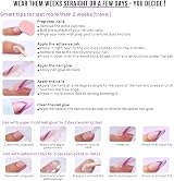 BTArtbox Press On Nails Short Almond Gel Tip 30Pcs 15 Sizes Aurora Cat Eye view 7