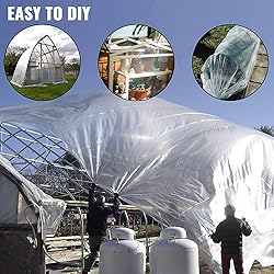 VEVOR Greenhouse Plastic Sheeting 20 x 28 ft, 6 Mil