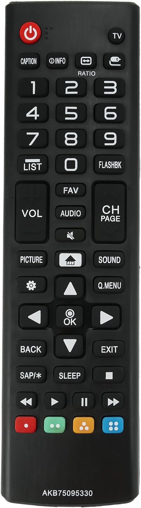 New AKB75095330 Replace Remote Control fit for LG LED LCD TV 43LJ500M 28LJ400B 24LH4830