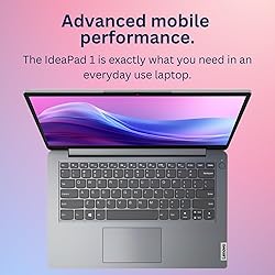 Lenovo IdeaPad 1 Laptop, 14" HD Screen, Intel