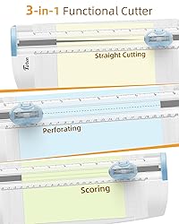 Firbon 3-in-1 Paper Cutter, 9" Compact A5 Paper