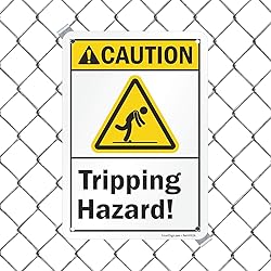 SmartSign “Caution - Tripping Hazard” Sign