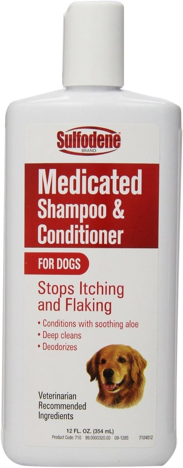 Sulfodene Medicated Shampoo and Conditioner Stops itching and flaking for Dogs 12 oz
