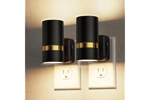 L LOHAS LED Night Light, Night Lights Plug into Wall, Modern Night Light with Dusk to Dawn Sensor, Soft White 3000K, Dimmable