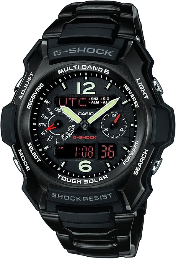 Casio Herren Armbanduhren Funk Solar Watch Funk Solar Digital Armbanduhr  Casio Tough Solar Casio Uhren