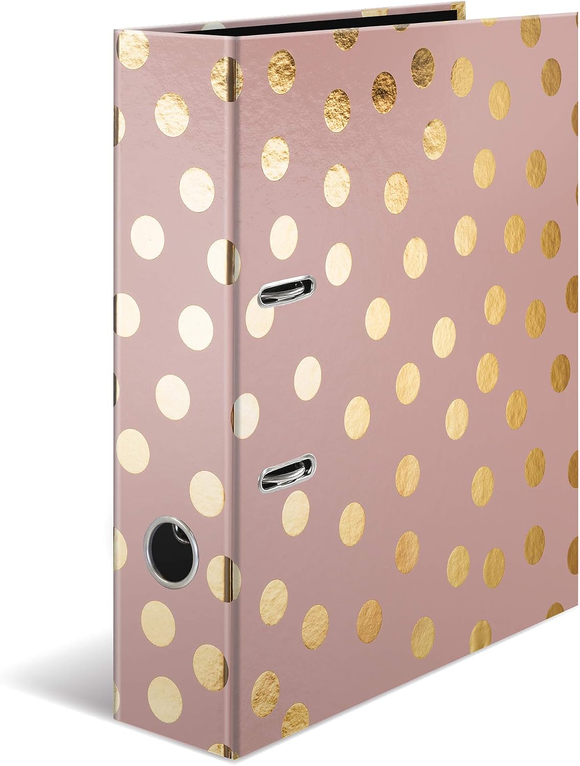 HERMA Lever Arch File Fashion & Style with Dots Motif, A4, 70 mm Spine, with Inner Print, 1 Folder