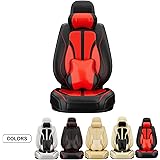 ASLONG 5PCS H7 Front and Back Car Seat Covers Auto Interior Accessories with Water Proof PU Leather for Cars SUV Pick-up Truc