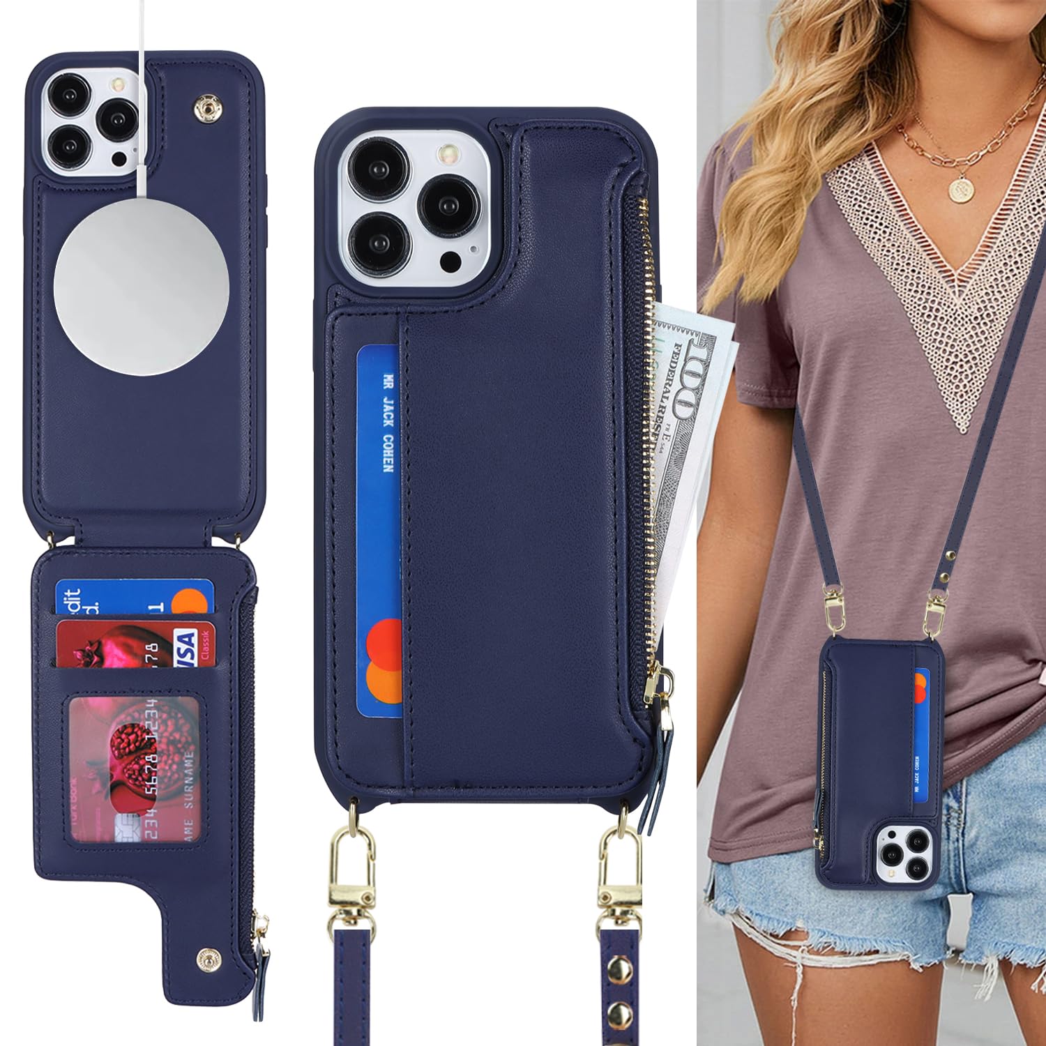 Cavor for iPhone 14 Pro Case with Card