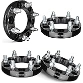 EVIL ENERGY 6x5.5 Wheel Spacers 1 inch Compatible with Chevy 1999-2022 Silverado 1500, 6x139.7 mm 6 Lugs 108mm Hub Bore M14x1.5 Studs Black, Not Hubcentric