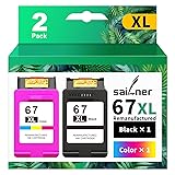 SAILNER 67XL HP Printer Ink, Replacement for HP Ink
