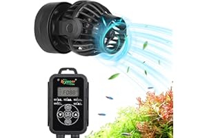 hygger Aquarium Wave Maker with Intelligent Controller, 5 Wave Modes Adjustable Water Flow, Magnetic DC 24V Quiet Aquarium Po