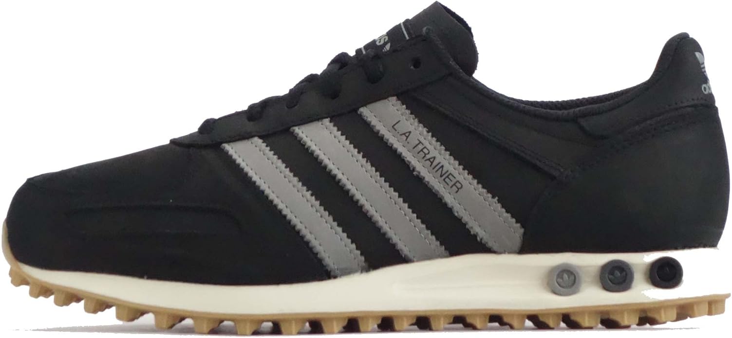adidas la trainer black leather