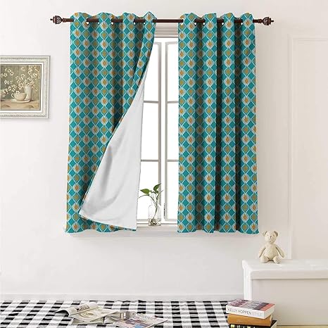Amazon Com Shenglv Ikat Drapes For Living Room Soft Oval Shapes