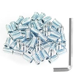 Kindroufly 1/4-20 Threaded Inserts - Nut & Wood