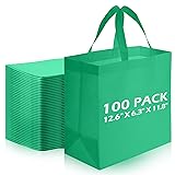 Reginary Reusable Totes Bags - 100 Pcs Non Woven