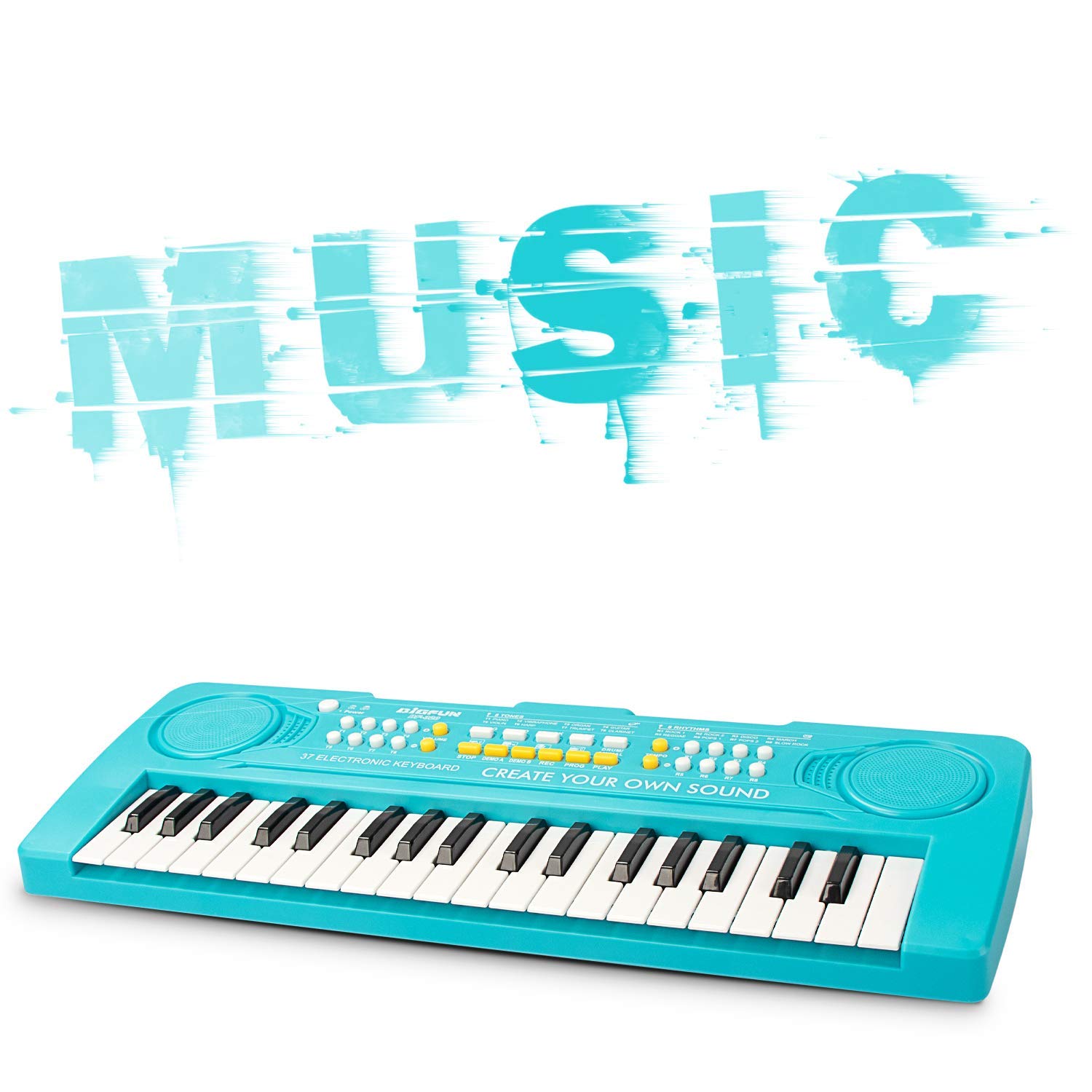 Kid Keyboard Piano - 37 Keys Toddler Keyboard Multifunction Music Educational Instrument Toy Electronic Piano for 3, 4, 5, 6, 7, 8 Girls and Boys (Blue)