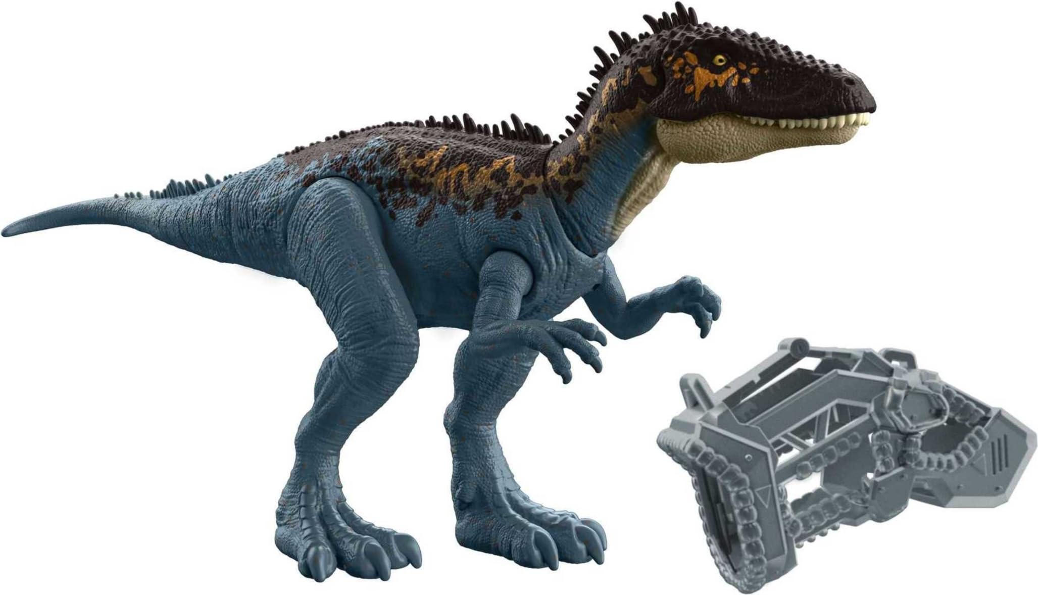 Jurassic World Mega Destroyers Carcharodontosaurus Dinosaur Action Figure, Toy Gift with Movable Joints, Attack and Breakout Feature​