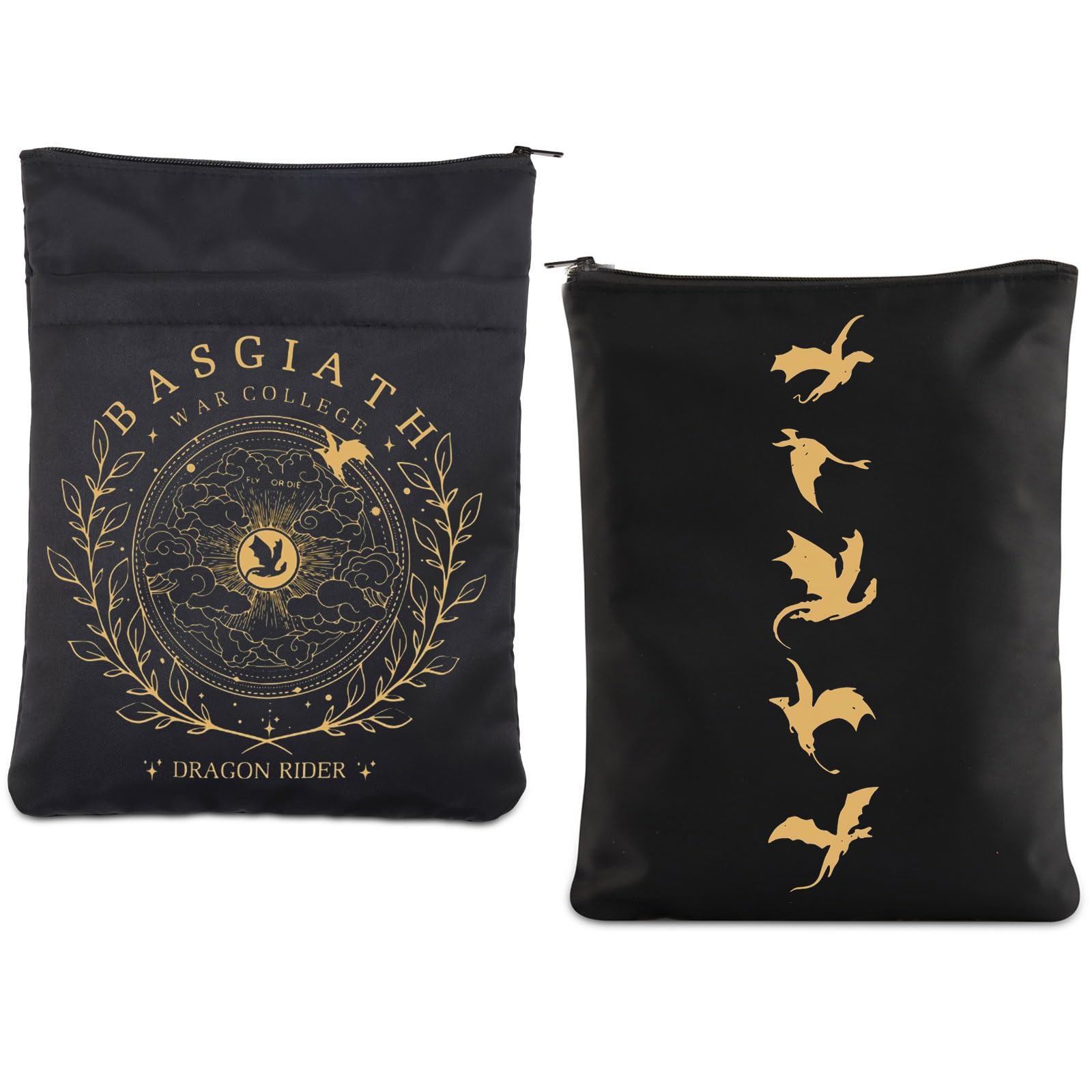 BASGIATH Dragon bs1 Book Sleeve: Fantasy Dragon Rider Gift, War College Inspired