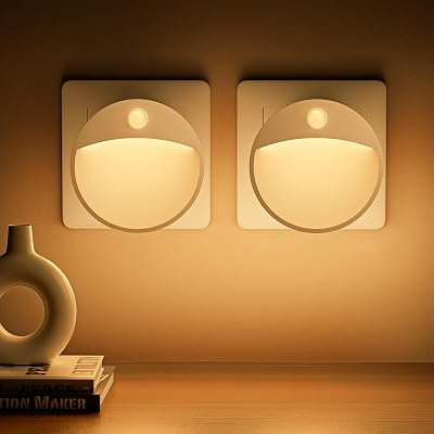 Luce Notturna Bambini, 2 Pezzi 3 Modalità Luce Notturna da Presa