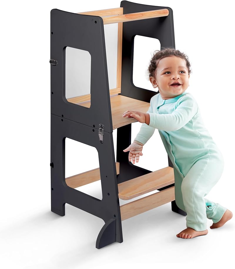 kidoola Learning Tower & Mini Desk Toddler Safe Height Adjustable