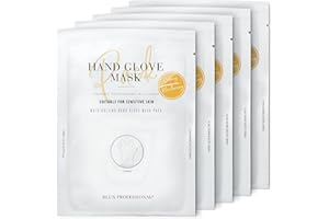 DLUX PROFESSIONAL Hand Masks - Moisturizing Fragrant Hand Mask Gloves, Protein Rich Moisturizing Gloves For Dry Skin, Single Use