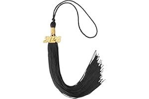 LXZYU 2026 Tassel Graduation, Tassels for Graduation Cap 2026, Black Tassel Cap Decorations with Gold Charms Memorial Cords Graduate Hat Ceremonies Accessories for Class of School Grad Souvenir Gifts
