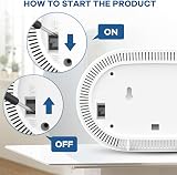 XINDUM Carbon Monoxide Detector with LCD Display 10 Year Battery White view 6