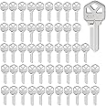KW1 Blank Key Blanks, Pack of 50 Uncut Blank Keys in Premium Copper Structures Blank Keys