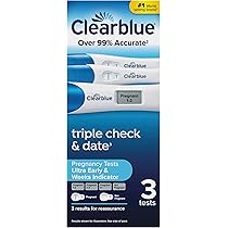 Clearblue Pregnancy Test Triple Check & Date Combo Pack, 3 Tests
