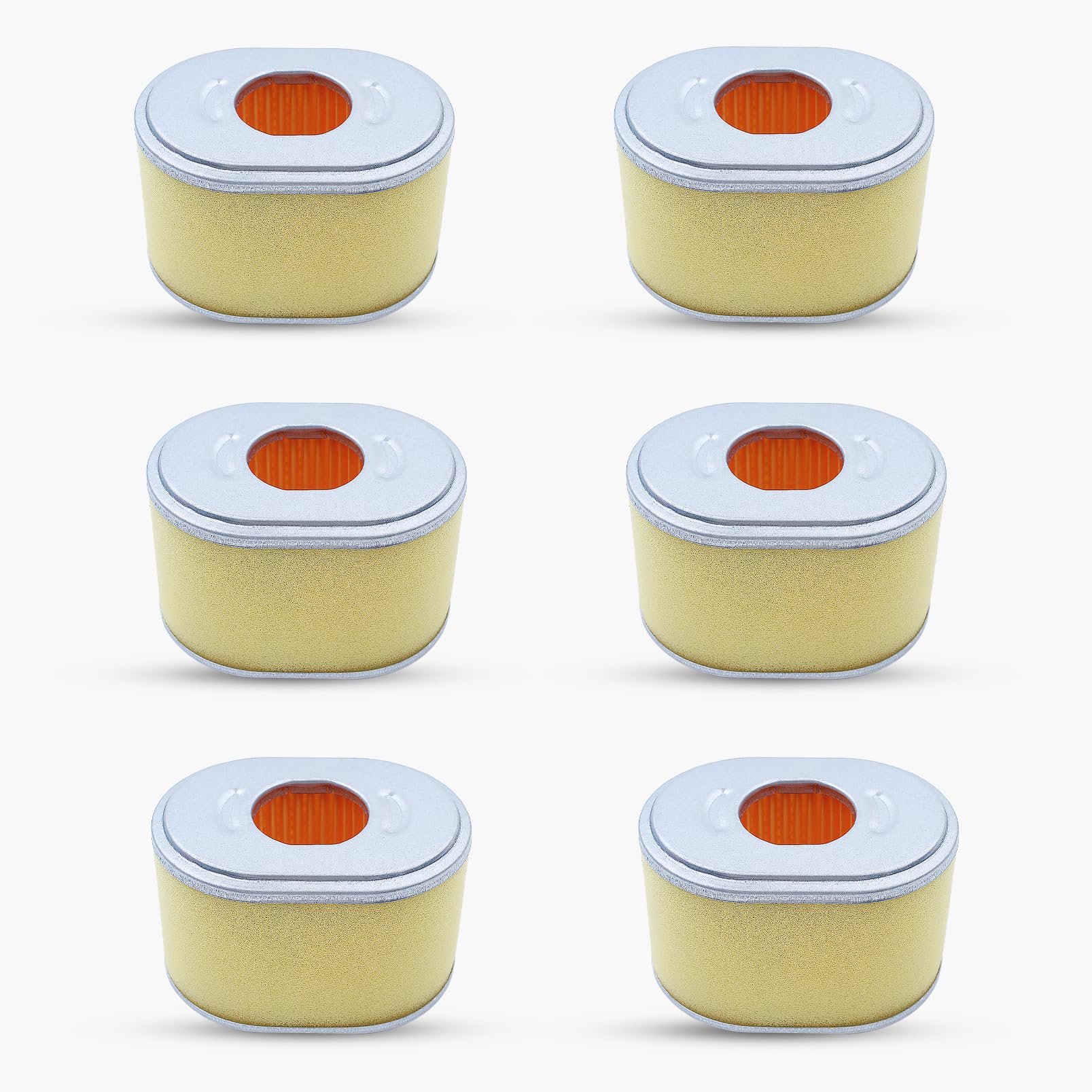 6Pcs/lot Air Filter Element for Honda GX160 GX200 GX 160 200 5.5-6.5HP Small Engine Motor Petrol Gasoline Generator Replacement