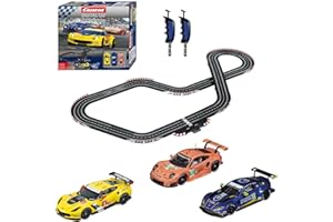 Carrera Digital 132 20030016 Spirit of Speed Digital Electric 1:32 Scale Slot Car Racing Track Set for Racing up to 6 Cars at Once - Includes Three 1:32 Scale Cars & Dual-Speed Controllers Ages 8+