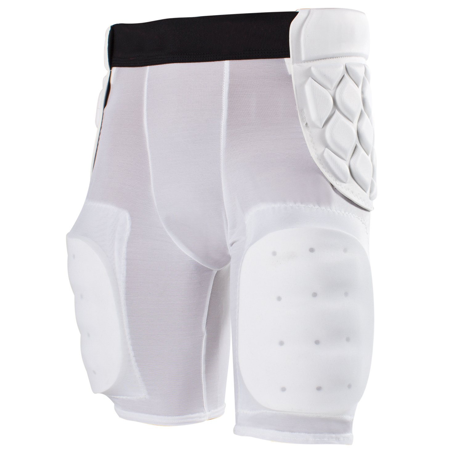 Youth Football Padded Girdle Shorts - Integrated Hip, Thigh, Tailbone Protection With PolyShield Tech