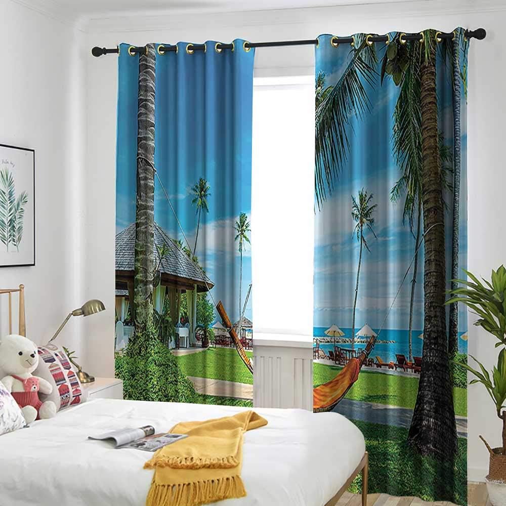 Amazon Com Beach Hammock Decor Collection Indoor Outdoor Curtains
