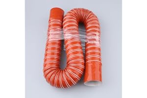 AC PERFORMANCE 3" ID Silicone Flexible Brake Cooling Air Ducting Induction Intake Pipe Hose with Cuff, Length 1 Meter (3.3 Feet)