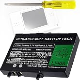 ROYEUEU USG-003 3.7V Battery Replacement for Nintendo DS Lite USG-001 Model | USG 003 Rechargeable Battery Upgrade Kit for Nintendo NDS Lite DSL NDSL 1000mAh USG003