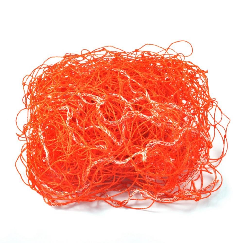 Fdit Soccer Goal Net, Soccer Replacement Net, Football Goal Post Netting for Training Practice Match Orange(10.5 * 6.9ft for 5-5 goal)