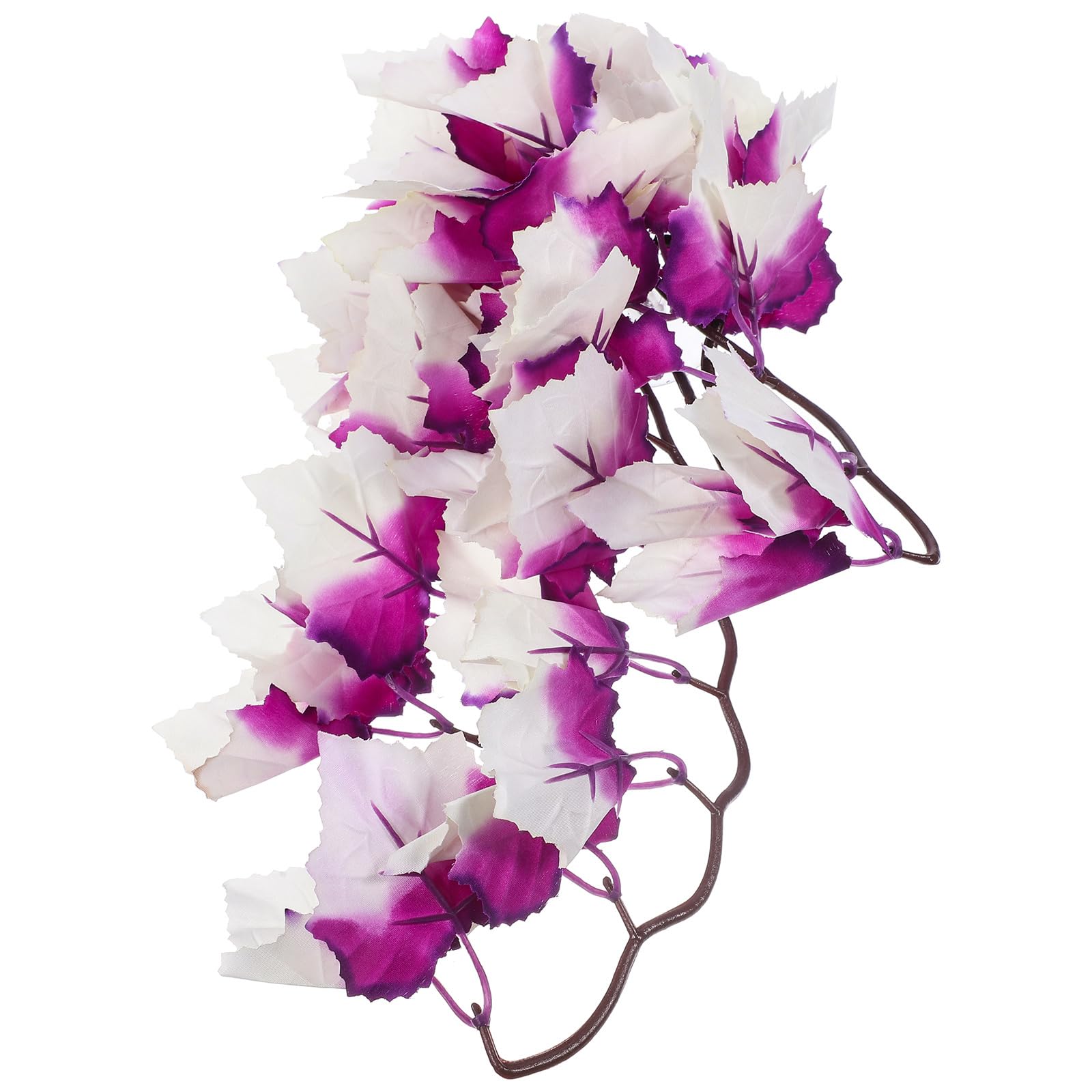 ULTECHNOVO Reptile Plants Decorations, Terrarium Hanging Silk Plants with Suction Cup, Fake Plants Habitat Ornament Accessories for Bearded Dragon Hermit Crab Lizard Snake Geckos Tank